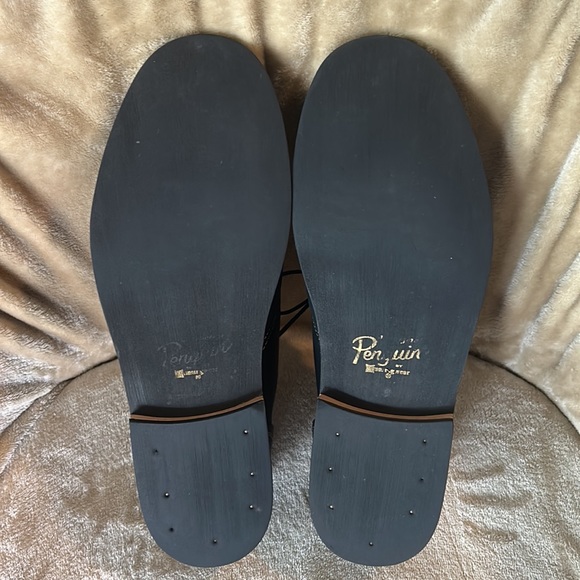Original Penguin Mens Black Leather Shoes - Picture 6 of 8